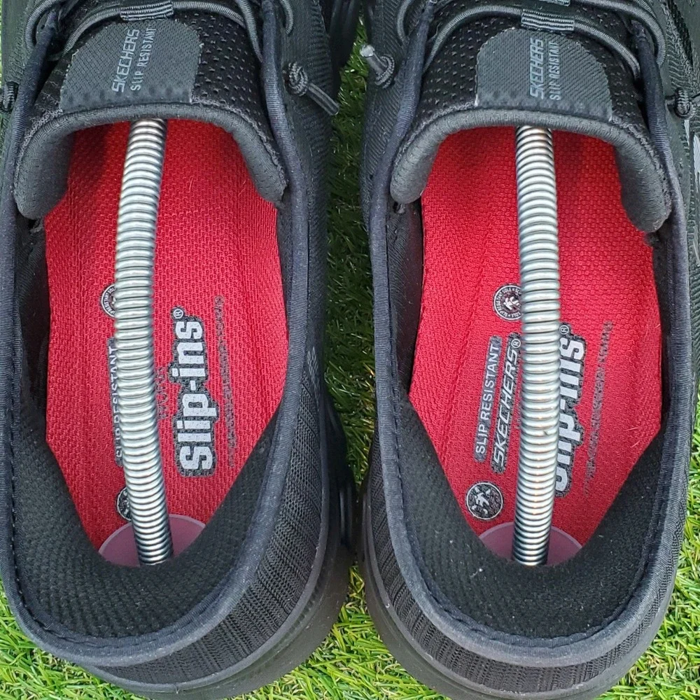 Skechers Glide-Step Pro SR SIZE 10.5 Men's Slip Resistant Work Shoes Black